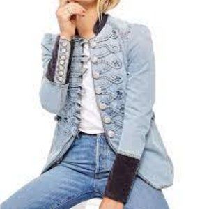 Free People Structure Denim Jacket
